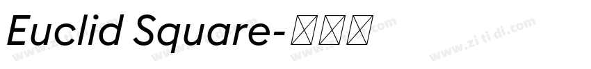 Euclid Square字体转换